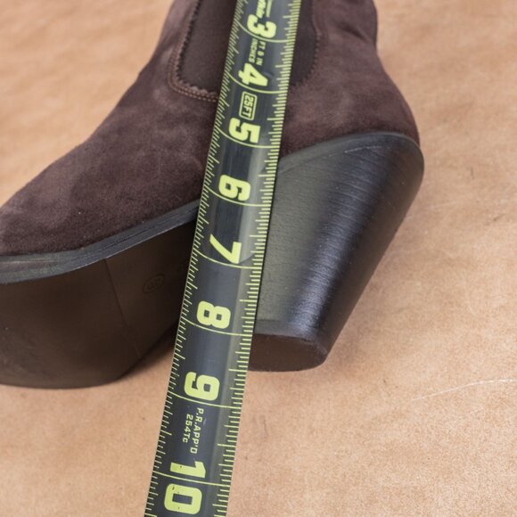 AllSaints Women Evering Western Dark Brown Chelsea Ankle Boots sz 9.5-10US EUR40 - Picture 6 of 8